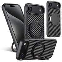 Coque de téléphone SUTENI pour iPhone 18 Pro Max avec chargement magnétique sans fil 360° °   Support rotatif avec boucle en forme d'anneau en simili cuir 17 16Plus 15 14 13