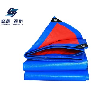 Shengde Pe Tarpaulin 12x12 Waterproof Sunshade <b>Cargo</b> <b>Cover</b> Blue Orange Cloth - Product Image 5
