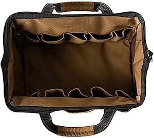 Wide-Mouth <b>Tool</b> Bag 14inch, Gear Bag, Multiple Purpose - for Plumbers, Electricians, Handymen Also Good Daily Use PKS-102 Waterp - Product Image 4