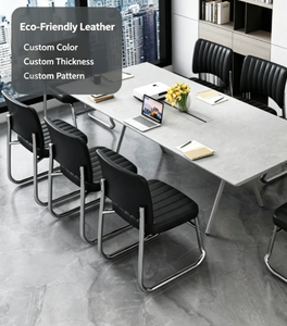 Cuir synthétique PVC imperméable, cuir silicone sans solvant, motifs gaufrés grain litchi, revêtement pour chaises et meubles - Product Image 6