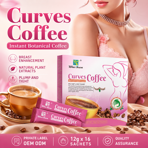 Café instantané <span class=keywords><strong>pour</strong></span> femmes Private Label Curves, sachets de café beauté, extrait botanique, OEM ODM, vente en gros en vrac - Product Image 1