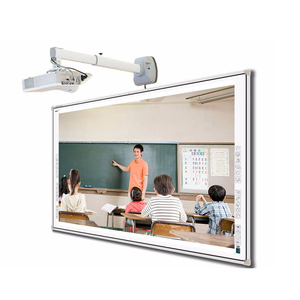 Projeksiyon sistemi ile sınıf akıllı öğretim ekranı için 83 86 96 106 120 130 150 ''inç interaktif projektör beyaz tahta - Product Image 4