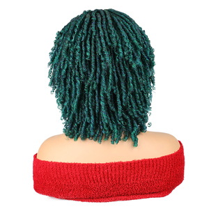 Nueva Llegada, Extensiones de Cabello <span class=keywords><strong>Afro</strong></span> Ondulado de 6 Pulgadas, <span class=keywords><strong>Trenzas</strong></span> de Ganchillo, Peluca con Encaje Transparente <span class=keywords><strong>para</strong></span> Pelucas <span class=keywords><strong>Afro</strong></span> Cortas, <span class=keywords><strong>para</strong></span> Mujeres y <span class=keywords><strong>Hombres</strong></span> Negros - Product Image 4