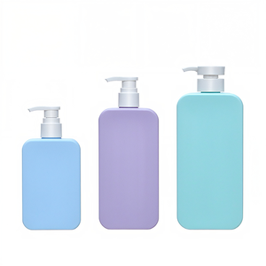 Bouteilles de shampoing en HDPE mat de luxe, flacons de gel douche, pompes à lotion, emballages cosmétiques en plastique personnalisés 300 ml 500 ml - Product Image 3