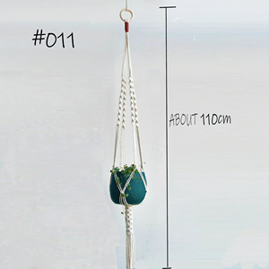 Offres Spéciales 100% fait à la main <span class=keywords><strong>en</strong></span> <span class=keywords><strong>macramé</strong></span> plante cintre <span class=keywords><strong>pot</strong></span> de fleur cintre pour décoration murale jardin - Product Image 3