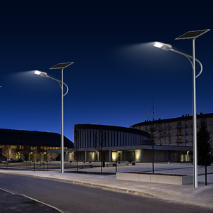 PANAILO Outdoor IP66 Waterproof Solar LED <strong>Street</strong> <strong>Light</strong> with 5-Year Warranty High CRI 80 for Commercial Use - Product Image 2