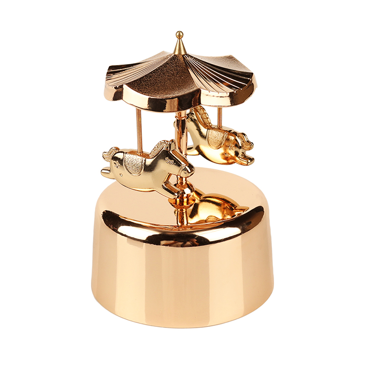 Золотая Музыкальная шкатулка с веселым дизайном, детский подарок на день рождения, детский подарок, декоративный подарок, поделки для дома