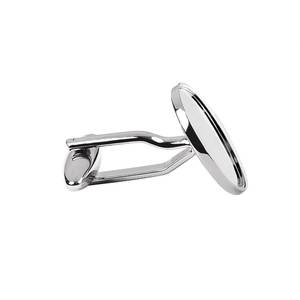 Mancuernillas Redondas Empotradas de 16 mm y Pasadores de Corbata para Regalos de Boda - Product Image 2