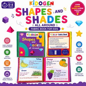 หนังสือผ้า KIDOGEN รูปทรงและสีสันหลากหลาย สำหรับเด็กอายุ 0-4 ปี เสริมพัฒนาการ นุ่มนวล ซักได้ พกพาสะดวก - Product Image 3