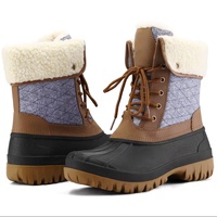 Bottes de neige chaudes et imperméables YL3757 en TPR avec doublure en fourrure mi-mollet pour femme – Vente en gros