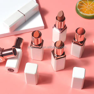 Private Label Cosmetics White Tube Lip Makeup Custom Cream Waterproof Nude Matte Lipstick - Product Image 4