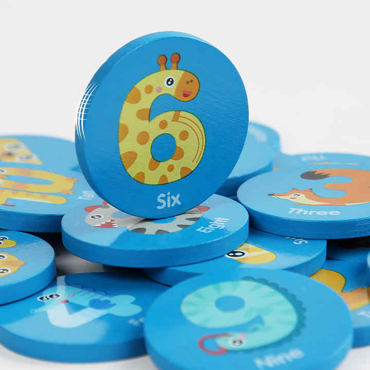 Educational Memory Match Games - Solid Wood Montessori Toys