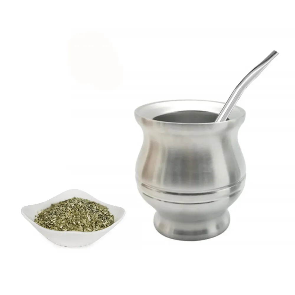 Gourd Stainless Steel Bombilla Straw Filter with Smart Yerba Remover