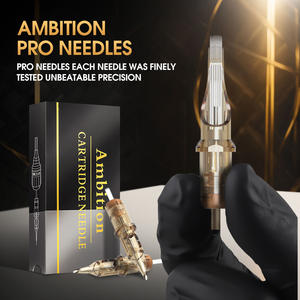Ambition 20 unids/caja 0,25-0,3-0,35mm 1RL 3RL 5RL 7RL 7RS 5RM 7RM 15RM 23RM 25RM 5M1 7M1 <span class=keywords><strong>aguja</strong></span> de cartucho de tatuaje Premium desechable - Product Image 6