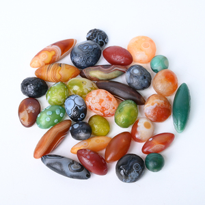 หินโกบีอาเกตธรรมชาติคุณภาพสูง เป็นมิตรกับสิ่งแวดล้อม สีสันสดใส หินตาหายาก สำหรับการบำบัดตามหลักฮวงจุ้ย - Product Image 1