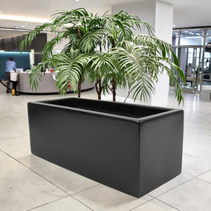 Foshan Factory Direct Sales Light Weight High Strength Durable High Glossy <strong>Outdoor</strong> <strong>Rectangular</strong> Fiberglass <strong>Planters</strong> - Product Image 1
