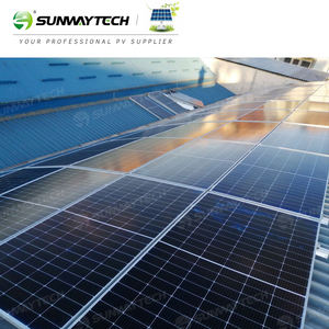 単結晶パネルソーラー550ワットソーラーパネルフラットルーフ取り付けPVソーラーサーマルハイブリッドパネル - Product Image 4