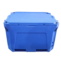 Boîte isotherme grande capacité pour poissons vivants, conteneur de stockage de poisson en PEHD rotomoulé, glacière marine pour bateau de pêche et utilisation en produits de la mer