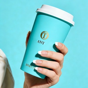 แก้วกาแฟกระดาษคราฟท์แบบใช้แล้วทิ้ง เป็นมิตรกับสิ่งแวดล้อม แบบผนังเดี่ยวและผนังคู่ สำหรับเครื่องดื่มร้อน พร้อมฝาปิด ขนาด 12 ออนซ์ 16 ออนซ์ แก้วกระดาษสำหรับร้านกาแฟ - Product Image 5