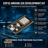 Papan Pengembangan Wi-Fi Mikrokontroler ESP32 32-bit Dual-core LX6 dengan Modul ESP32-WROOM atau ESP32-WROVER Terpasang, Dual-Mode BT