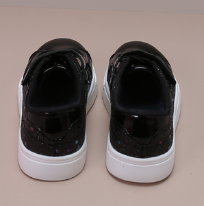 New Black Sequins <b>Hook</b>&loop Sneaker for Girl and Boy Walking Casual <b>Shoes</b> - Product Image 6