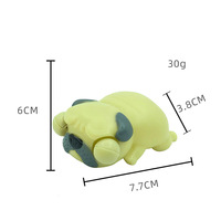 Jouet en forme de chien en PVC souple à presser pour enfants de 5 à 7 ans, vente en gros, amusant, jouet anti-stress, modèle de vente en gros