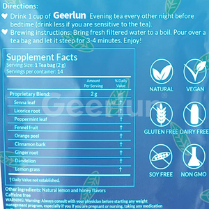 OEM Meilleure vente Tisane détox Formule de soutien à la perte de poids Soutien au foie Thé détox naturel - Product Image 6