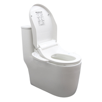 Couvre-siège de toilette intelligent chauffant, bidet électronique, antibactérien, en plastique, avec mode enfant pour usage familial