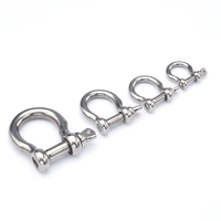 Manille de levage en acier inoxydable BNS, haute résistance, boucle de chaîne M4-M38 SS304 SS316 pour escaliers, balcons et centres commerciaux