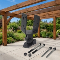 Support de fixation de toit en acier au carbone noir thermolaqué, robuste, multi-angles, sans outil, en forme de U, JH-Mech