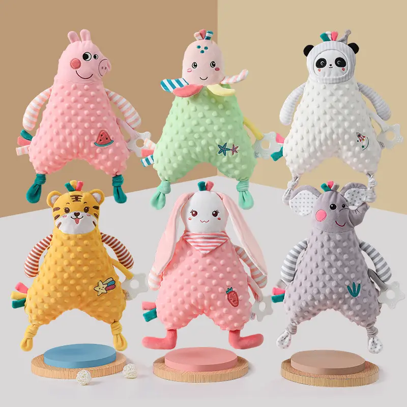 2023 nuovo tipo asciugamano lenitivo Baby Doll Doll Baby Sleeping peluche Baby Animal Doll PP cotton