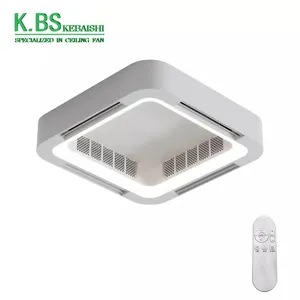 110V 220V office Modern ceiling fan Intelligent remote control LED bladeless ceiling lightwith light dimming ceiling lamp