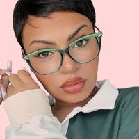 Gafas de Moda para Mujer con Protección Anti Luz Azul, Diseño Cóncavo, Montura Completa, Gafas Ópticas para Lectura