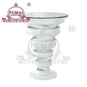 Mesa de cóctel de oro elegante moderna de acero inoxidable para uso de muebles de boda - Product Image 4