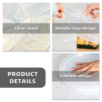Couvercle de conservation des aliments en silicone de qualité alimentaire pliable Offre Spéciale, résistant aux hautes températures, couvercle de casserole et couvercle de nourriture