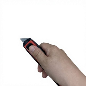 Cuchillo <span class=keywords><strong>de</strong></span> <span class=keywords><strong>Seguridad</strong></span> <span class=keywords><strong>Retráctil</strong></span> <span class=keywords><strong>de</strong></span> Acero Inoxidable, Multiusos, Semiautomático, con Mango <span class=keywords><strong>de</strong></span> Plástico Antideslizante, OEM - Product Image 3