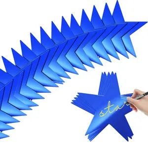 Metalen Kartonnen Spiegelpapier Stekken Star Die Cut Ambachten Voor Festival Party Pakket Decoratie