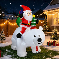 Décorations gonflables de Noël, Père Noël, ours polaire, jouets gonflables pour l'intérieur, l'extérieur, le jardin, poupées gonflables de Noël personnalisées