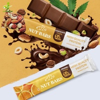 Biodegradable Heal Seal Food Packaging Bag Brown Kraft Chocolate Fruit Nut Snack Granola Energy bar Wrapper Packaging