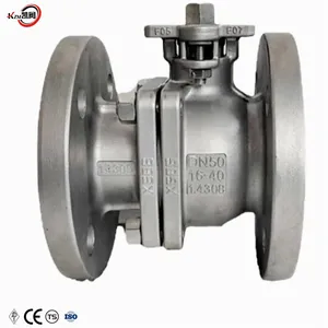 Válvula de bola de acero inoxidable DIN PN16 Válvula de bola estándar alemana SUS304 es resistente a alta presión y no tiene fugas