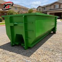 Conteneur de déchets à crochet de 30 mètres cubes, durable, pour le recyclage des déchets, déchets extérieurs, construction, benne à ordures