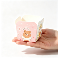 Moules à gâteau en papier carrés Hokkaido, doublures pour gâteau chiffon, compatibles friteuse à air, mini moules à gâteau et muffins pour enfants à motifs de dessins animés
