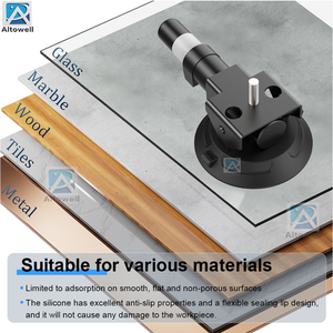 Ventouse multifonctionnelle en alliage d'aluminium et silicone de 3 pouces, capacité de charge de 15 à 20 kg, pour voiture, vélo, camping, support de caméra d'<span class=keywords><strong>action</strong></span> - Product Image 1