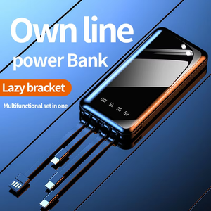 ที่ชาร์จแบบพกพาค<span class=keywords><strong>ว</strong></span>ามจุสูงกลางแจ้ง<span class=keywords><strong>10000</strong></span>/20000mAh แบตเตอรี่สำรอง4สายในตัวพร้อมหน้าจอ LED และไฟฉาย - Product Image 5