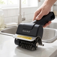 Nouvelle brosse de nettoyage électrique puissante pour barbecue, en acier inoxydable, à fil rotatif haute performance pour l'élimination des saletés