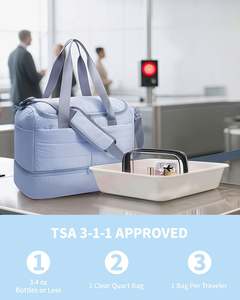 Sac de voyage léger compatible TSA avec rangements personnalisables, sac de transport polyvalent pour les voyages de week-end et l'usage quotidien - Product Image 2