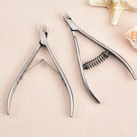 Coupe-cuticules à bouche plate style ukrainien JW 12 4mm, pointe étroite en acier inoxydable, pour éliminer les peaux mortes, idéal pour salon de manucure