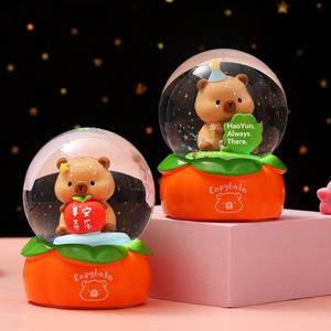 Nueva Bola de Cristal con Diseño de Cerdito y Oso de la Suerte, Adorno Brillante, Regalo Creativo <span class=keywords><strong>para</strong></span> Estudiantes, Pequeña Sorpresa <span class=keywords><strong>para</strong></span> Niños - Product Image 3