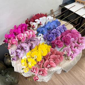 Tiges d'orchidées Phalaenopsis Artificielles Fleurs Branches Real <span class=keywords><strong>Touch</strong></span> Latex Phalaenopsis <span class=keywords><strong>9</strong></span> Grandes Fleurs 38 Pouces - Product Image 5