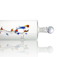 Borosilicate mini cristal de luxe 750ml 3d dragon haut de gamme crâne de lion vodka bouteille vide personnalisable couleurs nouveau design